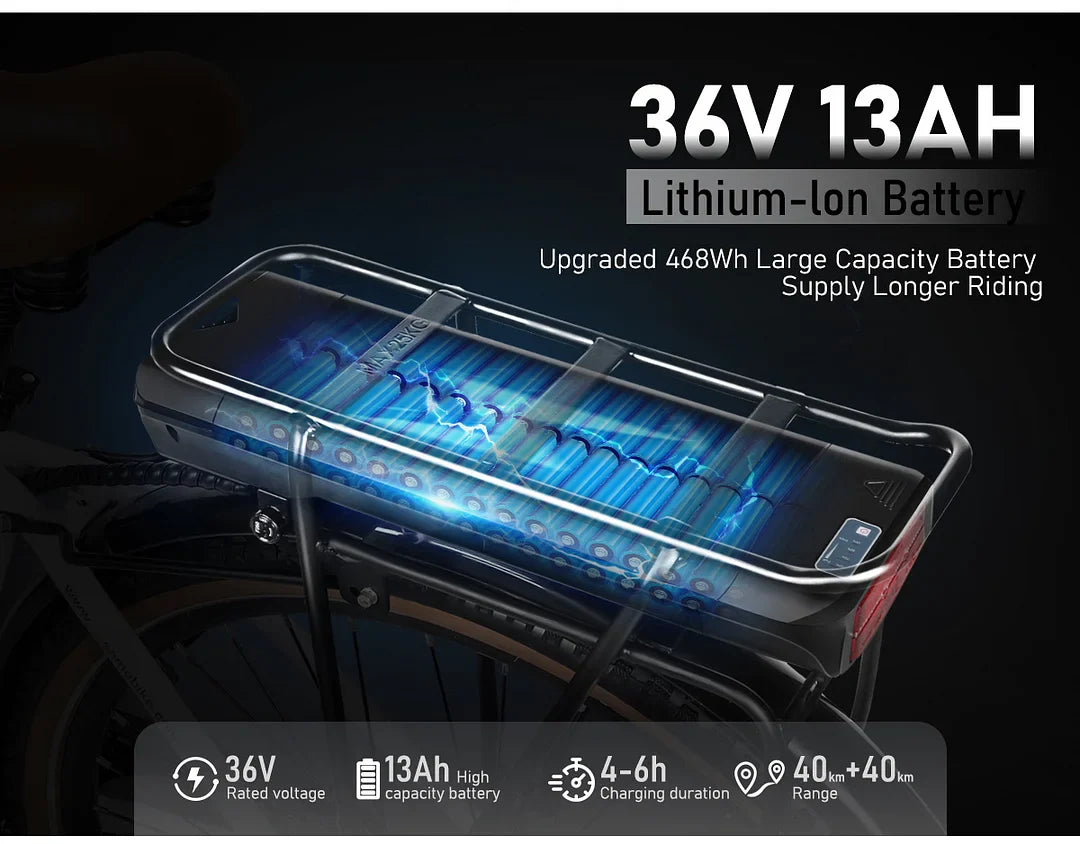 SAMEBIKE RS-A07 City E-Bike 500W Motor 36V 13Ah Akku 35KM/H