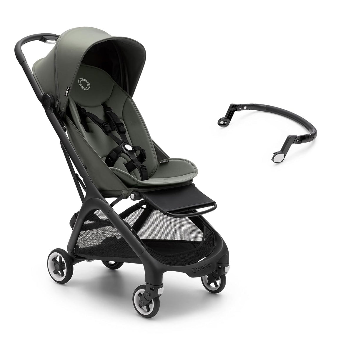 Bugaboo Butterfly ultrakompakter Reise-Kinderwagen, klein & leicht, einhändig faltbar und einfach zu lenken, ergonomischer City-Buggy für Babys ab 6 Monaten, mit viel Stauraum, Stormy Blue