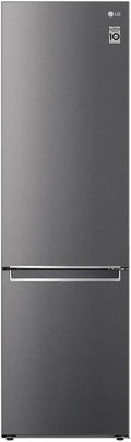 LG GBV22NCCEP Kühl-/Gefrierkombination – Smart Inverter Compressor, Total No Frost, Modern Flat Door Design, Matt Schwarz Metallic, Energieeffizienz A