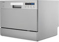 MEDION Tischgeschirrspüler DWT60 (6 Gedecke Fassungsvermögen, 7 Programme, ECO Programm, ca. 6,5 Liter Verbrauch, AquaStop, LED Display, Kindersicherung, MD37496) silber