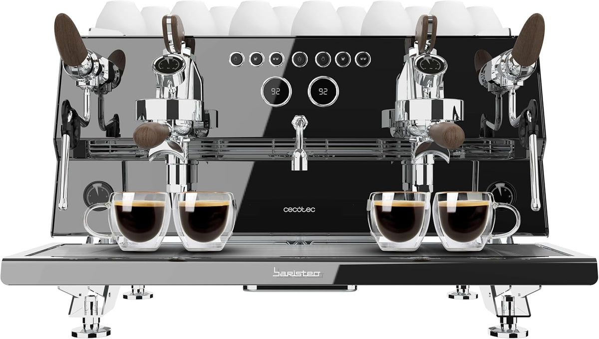 Cecotec Espresso-Kaffeemaschine Barista Baristeo Intima, professionelle Barista-Espressomaschine, Vorbrüh-System, 15 Bar Pumpe, einfaches Befüllen, 1,7L Wassertank und Tassenwärmer