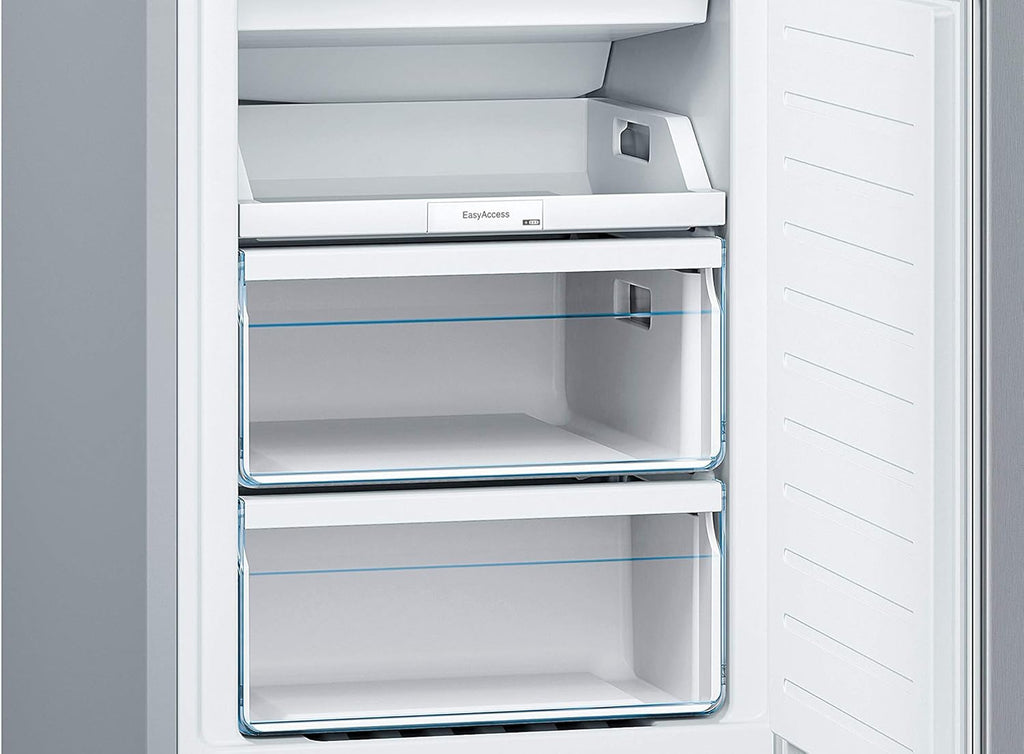 Bosch KGN36NWEA Serie 2 Kühl-Gefrier-Kombination, 186 x 60 cm, 215 L Kühlen & 87 L Gefrieren, NoFrost nie wieder abtauen, LED-Beleuchtung gleichmäßige Ausleuchtung