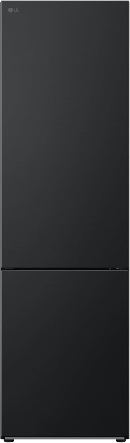 LG GBV22NCCEP Kühl-/Gefrierkombination – Smart Inverter Compressor, Total No Frost, Modern Flat Door Design, Matt Schwarz Metallic, Energieeffizienz A