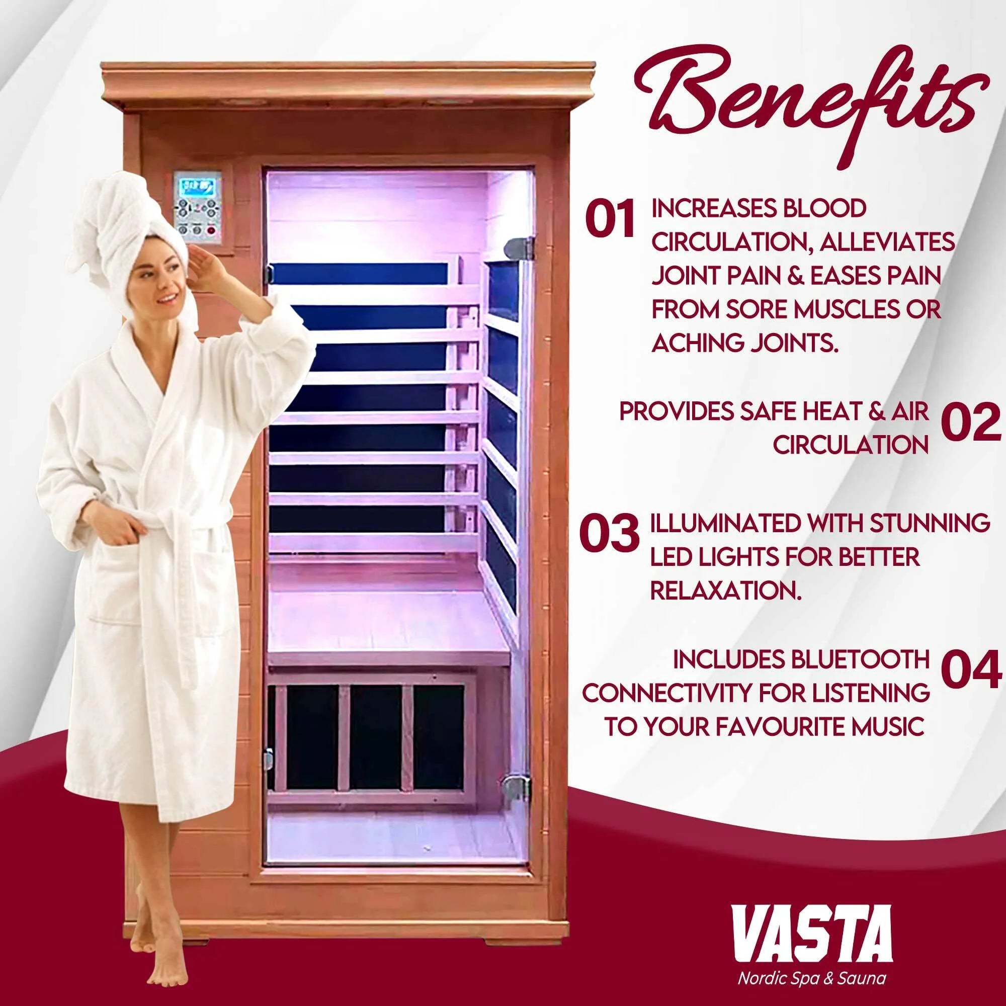 Vasta Infrarotkabine 1 Person