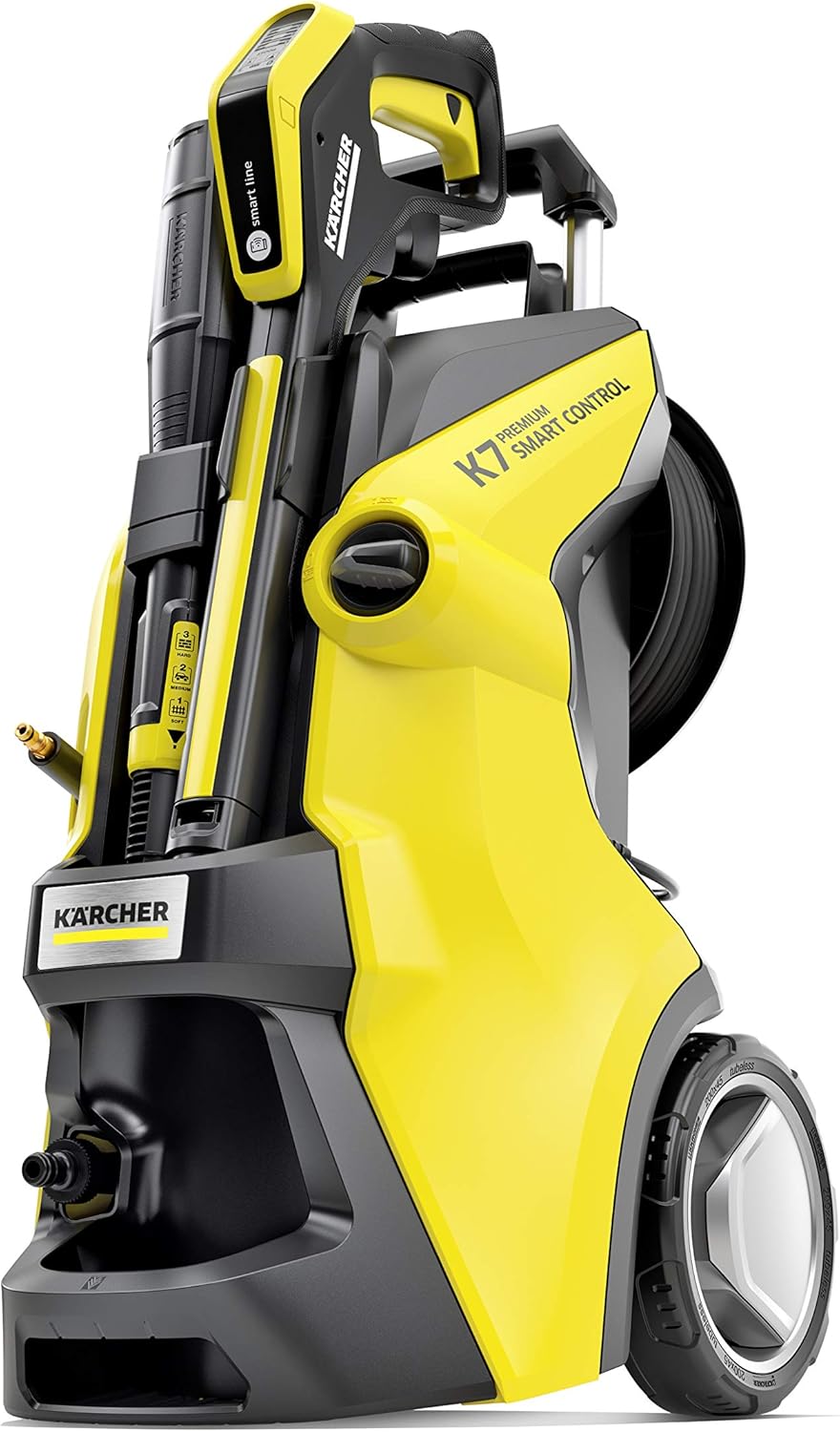 Krcher Hochdruckreiniger K 7 Premium Power Home, Druck: 180 bar, Durchfluss: 600 l/h, Flchenleistung: 60 m/h, Leistung: 3.000 W, Schlauchtrommel, mit Pistole, Dreckfrser, Strahlrohr