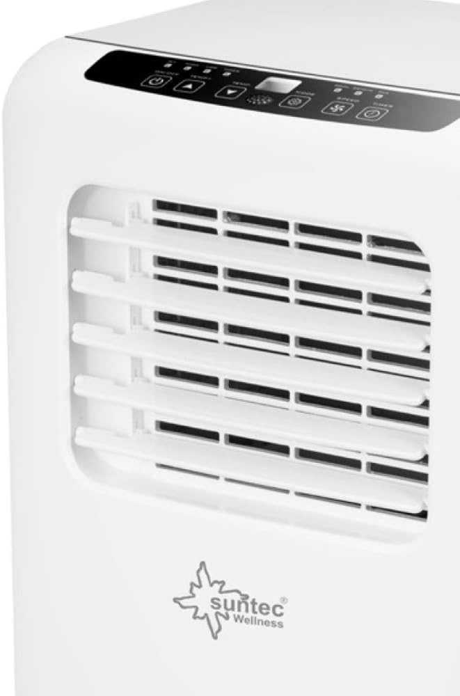 SUNTEC Mobiles Klimagerät Impuls 2.6 Eco R290 – Klimaanlage mobil und leise mit Abluftschlauch – Kühler & Entfeuchter für Räume bis 34 qm – Mobile Kühlung für Wohnung & Büro – 9.000 BTU | 2600 Watt