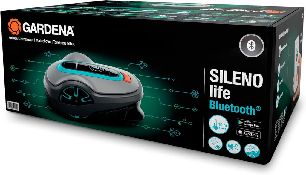 Gardena Mhroboter SILENO minimo 500 m: intelligenter Rasenmher mit optimaler Konnektivitt, mit Gardena Bluetooth App programmierbar, DE-Version (15202-20)