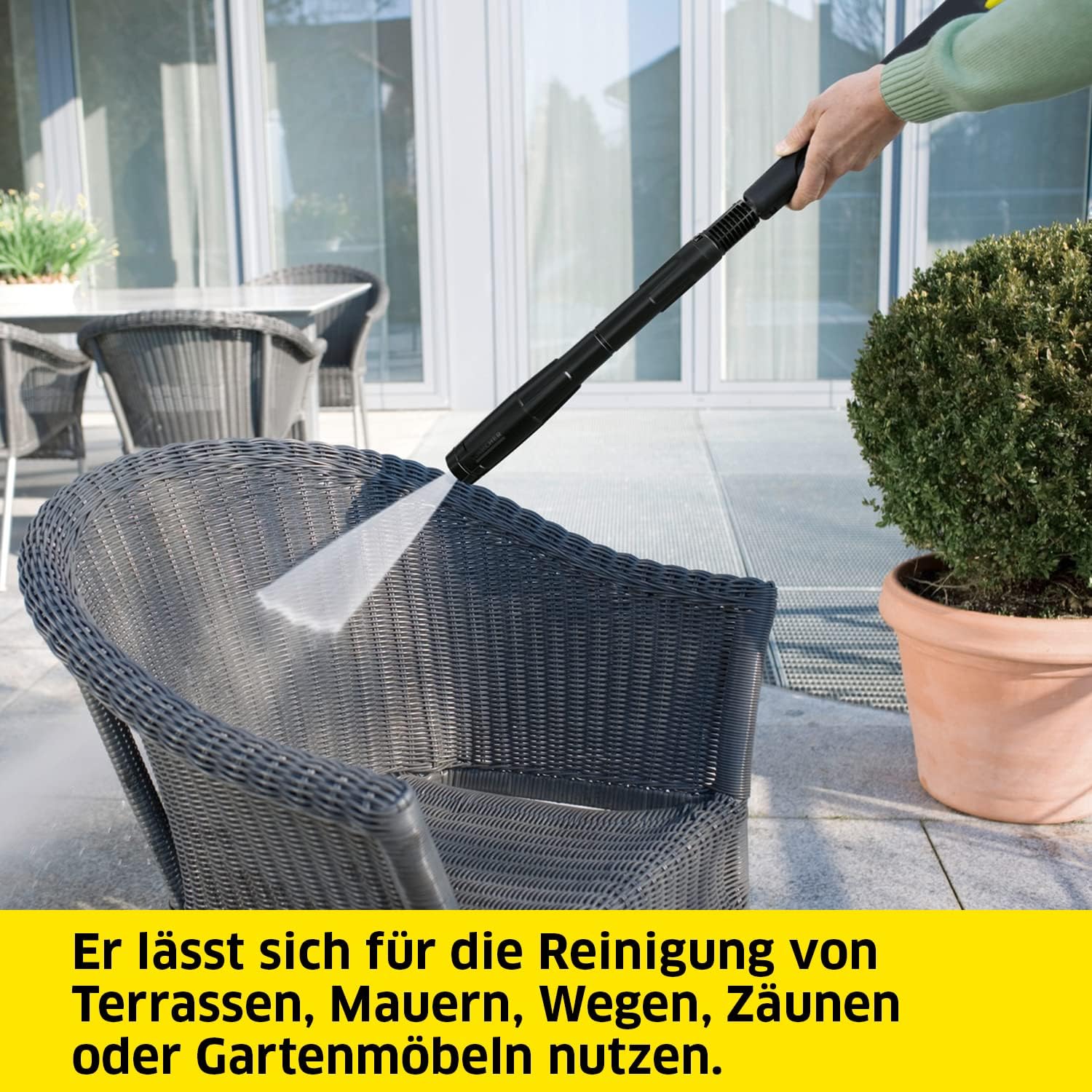 Krcher Hochdruckreiniger K 7 Premium Power Home, Druck: 180 bar, Durchfluss: 600 l/h, Flchenleistung: 60 m/h, Leistung: 3.000 W, Schlauchtrommel, mit Pistole, Dreckfrser, Strahlrohr