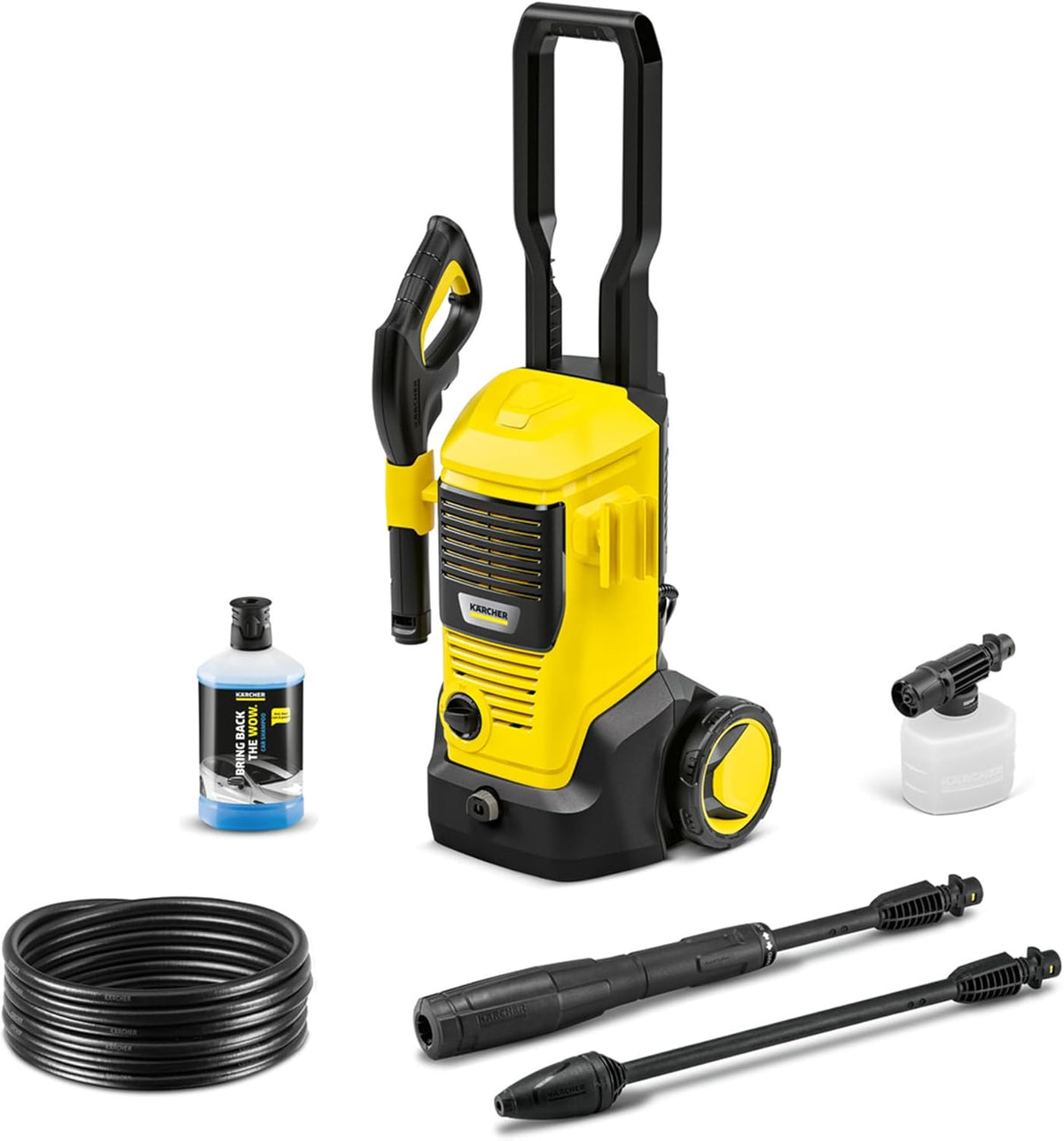 Kärcher Hochdruckreiniger K 5 Power Control, Druck: max. 145 bar, Fördermenge: 500 l/h, Flächenleistung: 40 m²/h, Wasserfilter, Gewicht: 13 kg, Hochdruckschlauch und -pistole, Dreckfräser, Strahlrohr