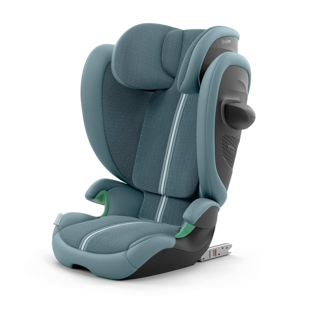 CYBEX Gold Kinder-Autositz Solution G i-Fix, Für Autos mit und ohne ISOFIX, Ab ca. 3 bis 12 Jahre (100 - 150 cm), Ab ca. 15 bis 50 kg, Lava Grey