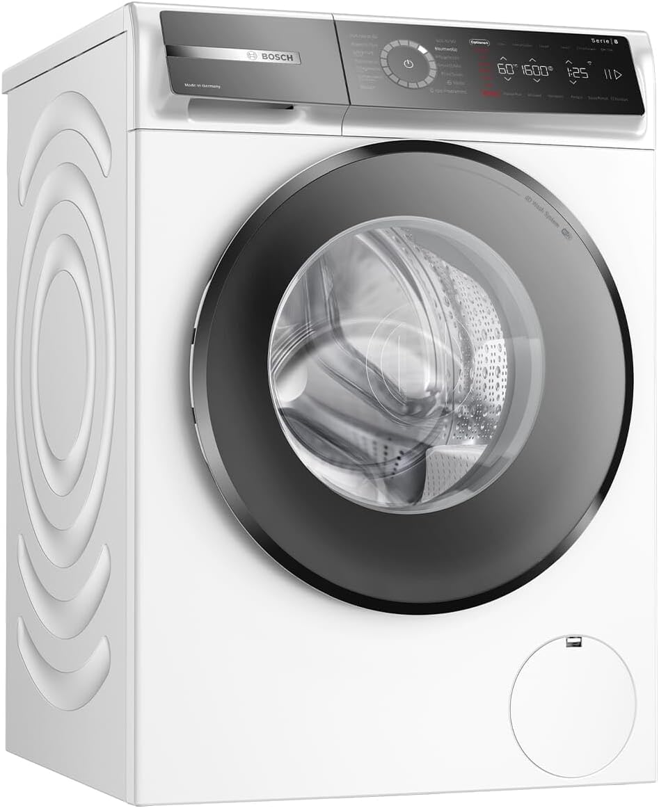 BOSCH WAN28127 Waschmaschine Serie 4, Frontlader mit 8kg Fassungsvermögen, 1400 UpM, Iron Assist, Active Water Plus, EcoSilence Drive, Speed Perfect, Weiß, 60cm