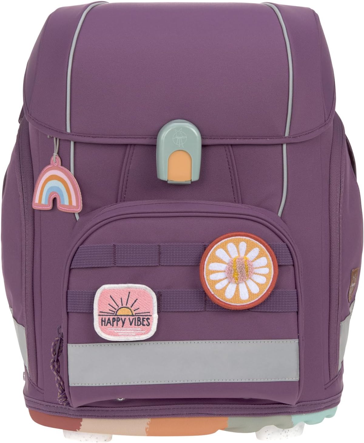 LÄSSIG 7-teiliges Schulranzen Set Kinder/School Set Boxy Unique Schwarz