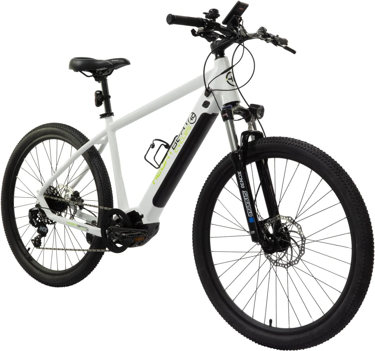 Highphoria Elektrofahrrad Erwachsene, 250W 25 km/h E-Bike mit Batterie, Starker Motor, Kettenschaltung, E-Mountainbike mit Hydraulische Federgabel Pedelec für Damen & Herren
