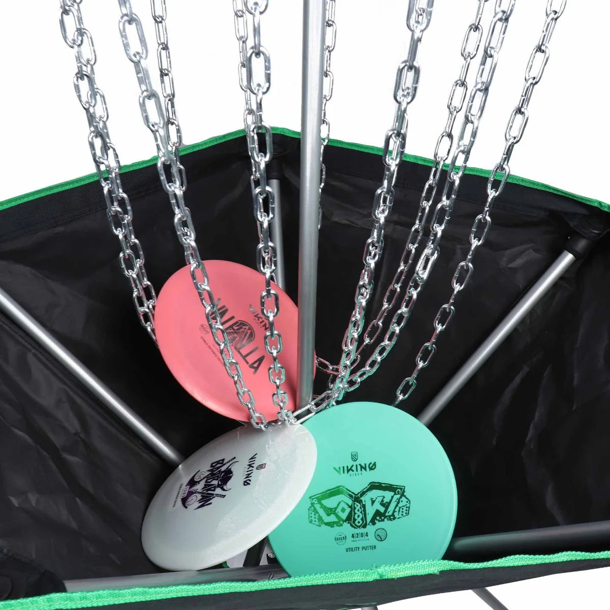 Viking Discs Raid tragbarer Discgolf korb