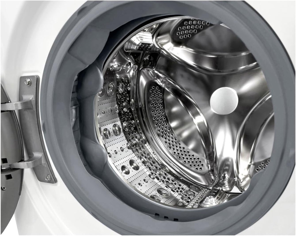 LG F4WV7080, Klasse A, Frontlader-Waschmaschine 8 kg, 1400 U/Min, AI Direct Drive, Wi-Fi, Tiefenreinigung mit Dampf, Groe Kapazitt, TRIPLE A, Auentür aus Sicherheitsglas, 62 x 60 x 85 cm Wei