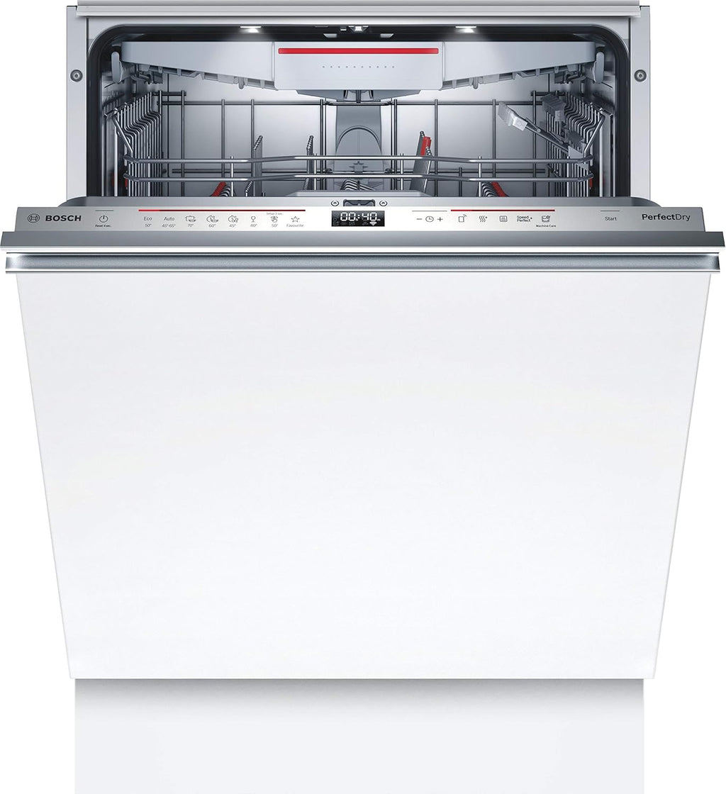 Bosch Hausgerte SMV6ZCX49E Serie 6  er Geschirrspüler Vollintegriert, Besteckschublade, Silence Programm besonders leise, PerfectDry mit Zeolith trocknet sogar Kunststoff