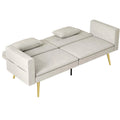 HOMCOM Schlafsofa 2-Sitzer mit 3-fach verstellbarer Rückenlehne, Seitentasche