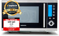 MEDION MD 15501 4 in 1 Mikrowelle mit Grill (25 Liter, 900 Watt, 1100 Watt Grill, 2500 Watt Heißluft, 10 Automatik-Programme) silber