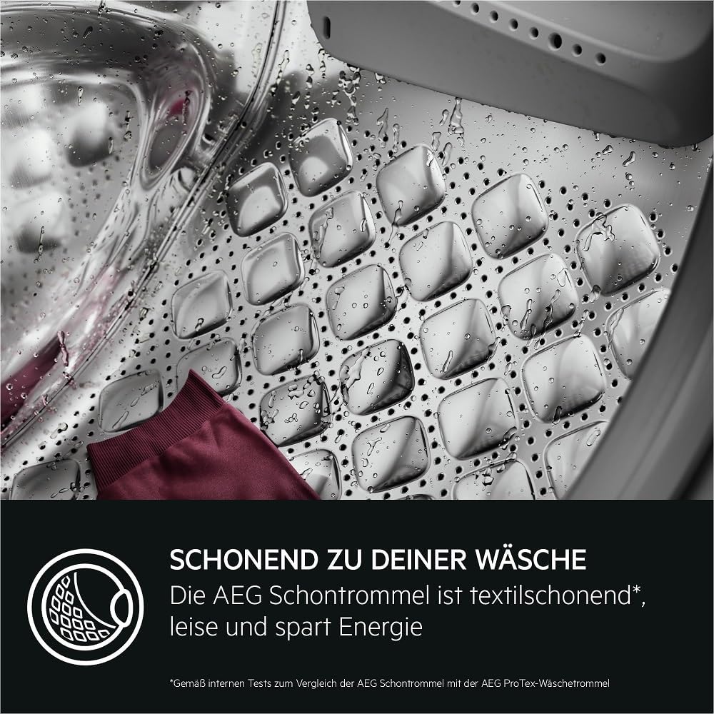 AEG L6FBG51470 Waschmaschine / Serie 6000 mit ProSense / Testsieger der Stiftung Warentest / 7,0 kg / Leise / Mengenautomatik / Nachlegefunktion / Kindersicherung / Wasserstopp / 1400 U/min
