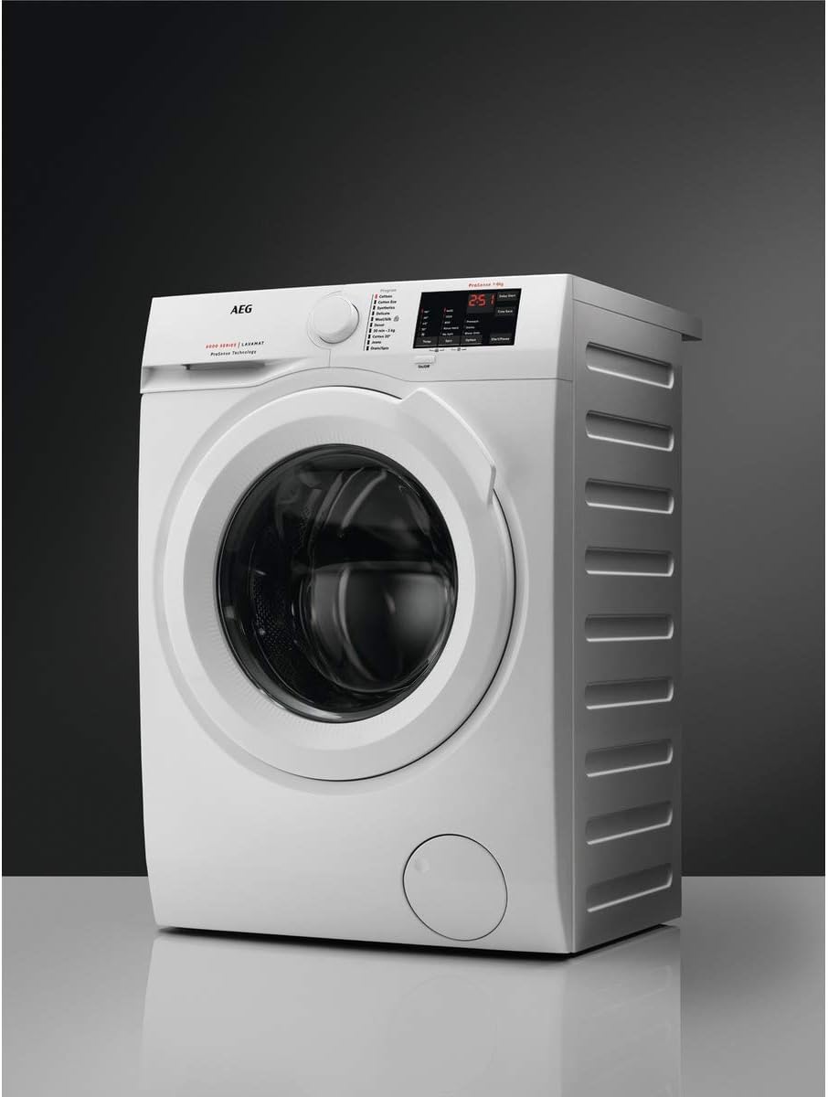AEG L6FBG51470 Waschmaschine / Serie 6000 mit ProSense / Testsieger der Stiftung Warentest / 7,0 kg / Leise / Mengenautomatik / Nachlegefunktion / Kindersicherung / Wasserstopp / 1400 U/min