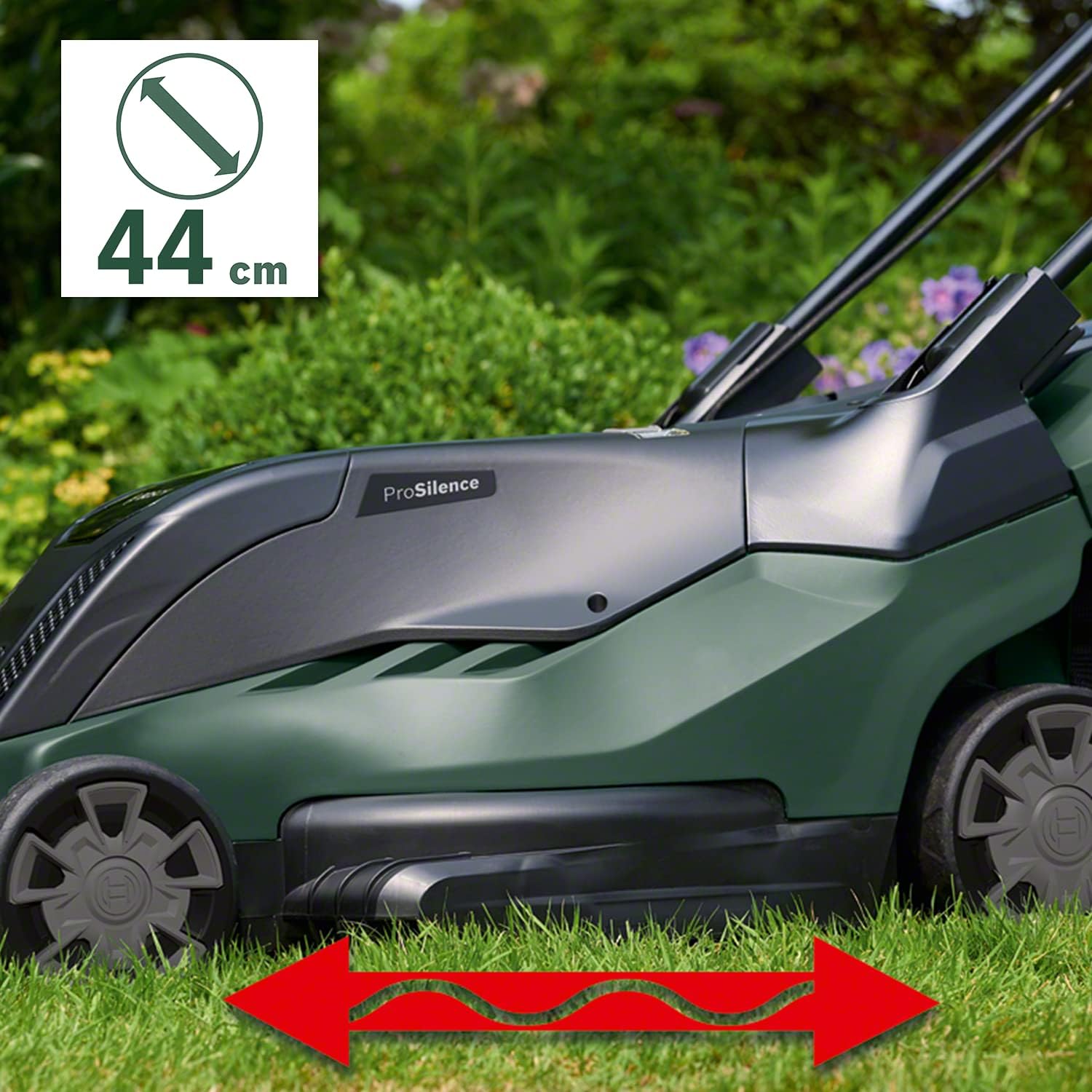 Bosch Rasenmher AdvancedRotak 750 (1700 Watt, Schnittbreite: 44 cm, Rasenflchen bis 750 m, im Karton)