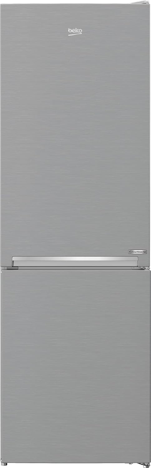 Beko RCNE366E70ZXBRN bPRO700 freistehende Kühl-/Gefrierkombination, großer Kühlschrank, 323 l Gesamtrauminhalt, HarvestFresh, NoFrost, leise, SmoothFit, 0°C-Zone, Dark Inox