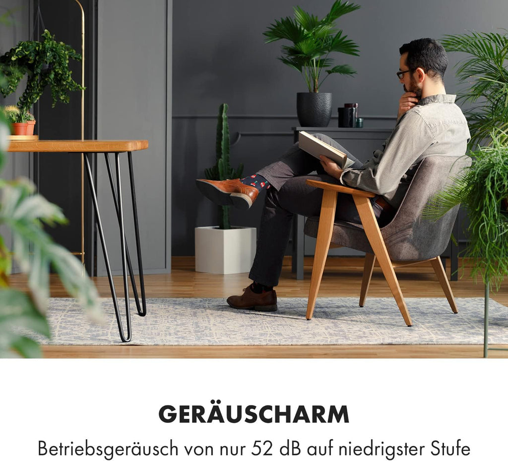 Klarstein Mobile Klimaanlage mit Abluftschlauch, 4-in-1 Klimagerät mit Ventilator, Luftentfeuchter & Nachtmodus, Kleine & Portable Klimaanlage für Wohnung & Büro, Niedriger Verbrauch, 9000 BTU