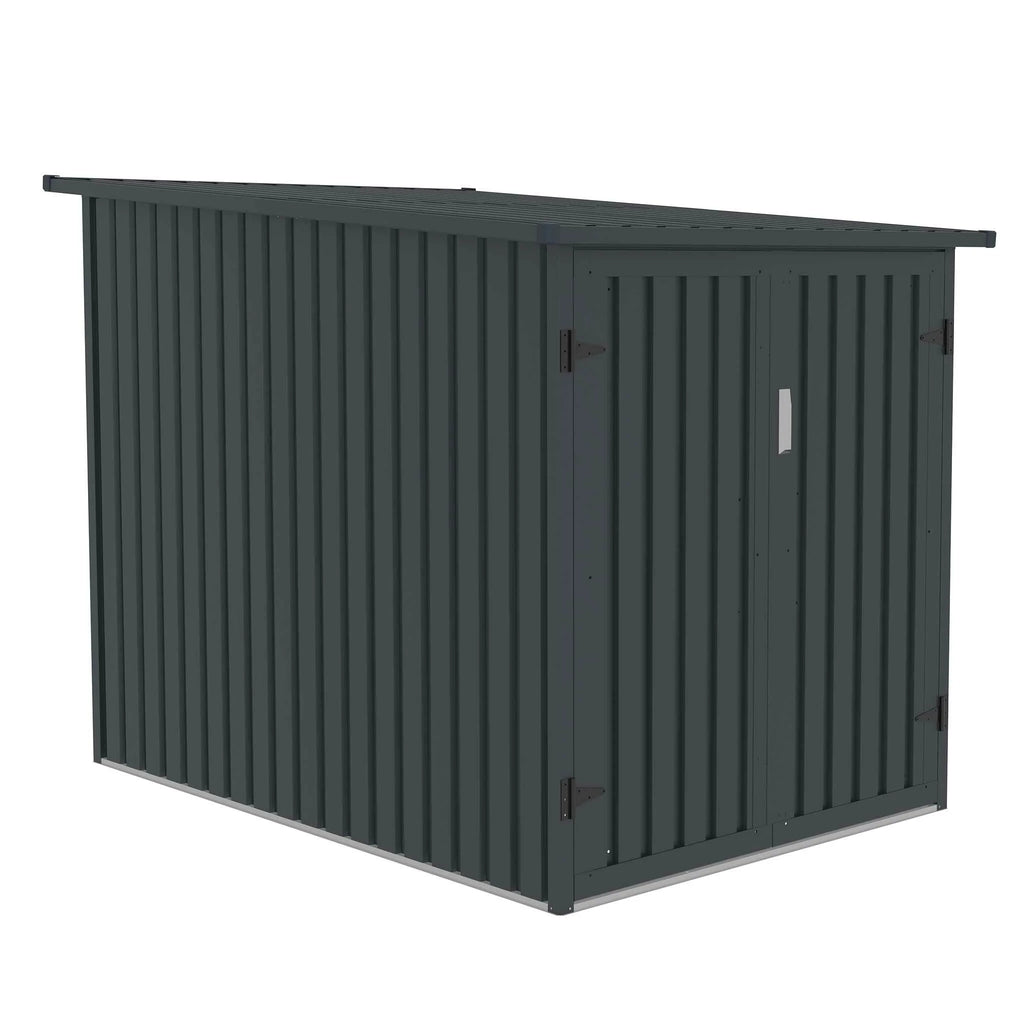 Fornorth Fahrradgarage für zwei Fahrrder 142x198x157cm, Dunkelgrau