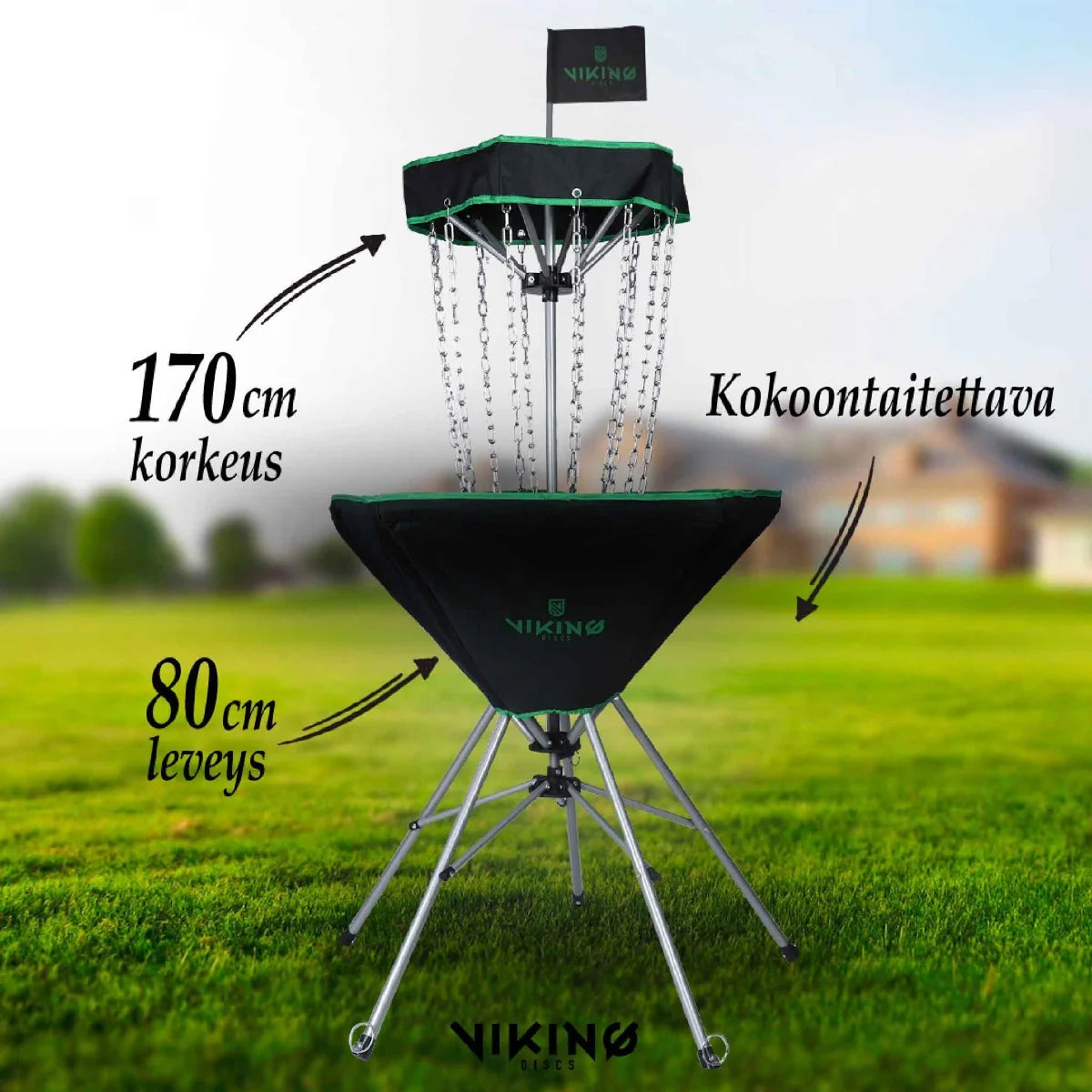 Viking Discs Raid tragbarer Discgolf korb