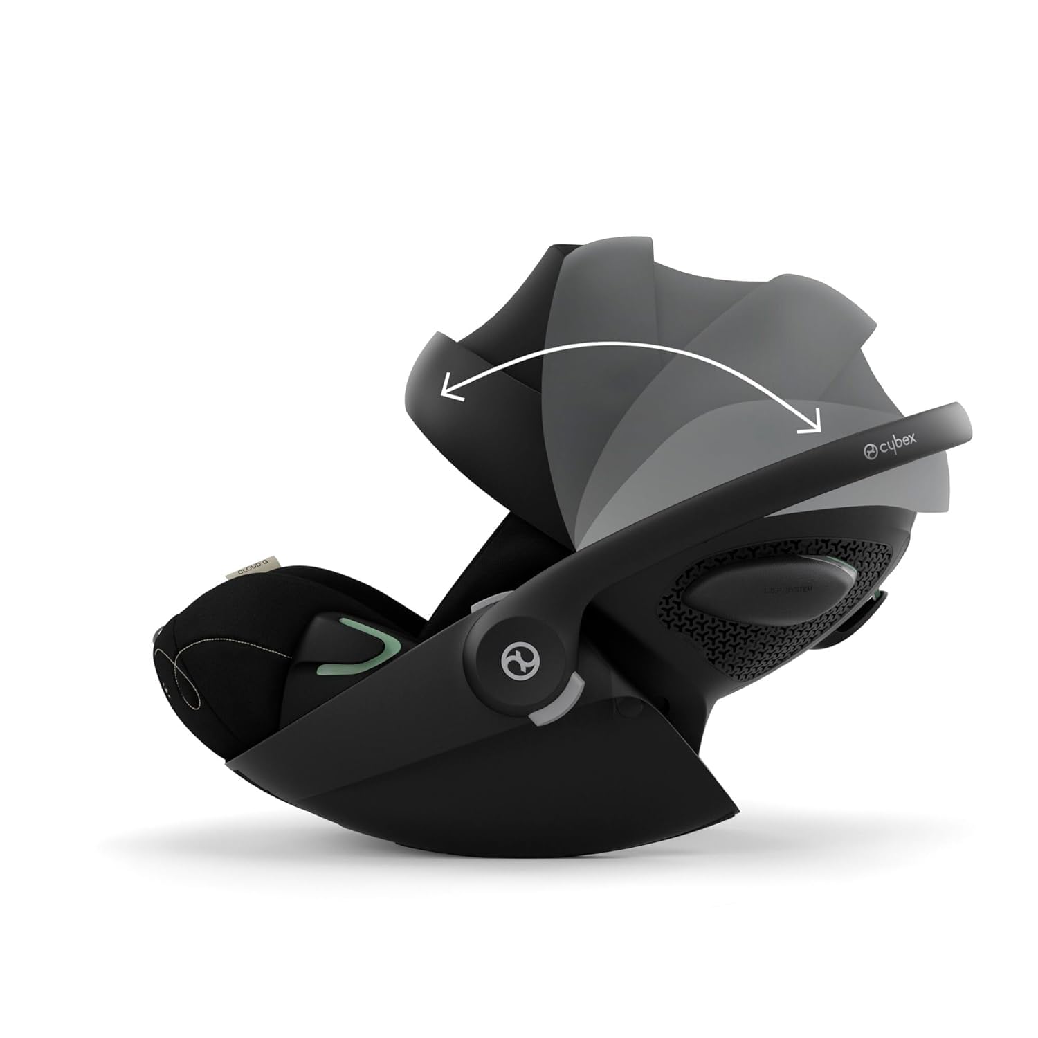 Cybex Gold Kinderwagen Beezy mit One-Pull Harness, Ab Geburt bis ca. 4 Jahre (max. 22 kg), Kompakt und ergonomisch, Magic Black (Schwarz mit schwarzem Rahmen)