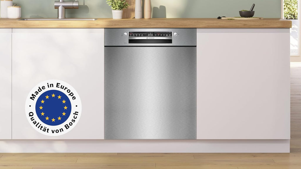 Bosch SMV4ETX08E, Serie 4, Smarter Geschirrspüler Vollintegriert 60 cm, Besteckkorb, Spülmaschine mit Programmassistent, besonders Leise, Rackmatic, Automatische Türöffnung, InfoLight, AquaStop