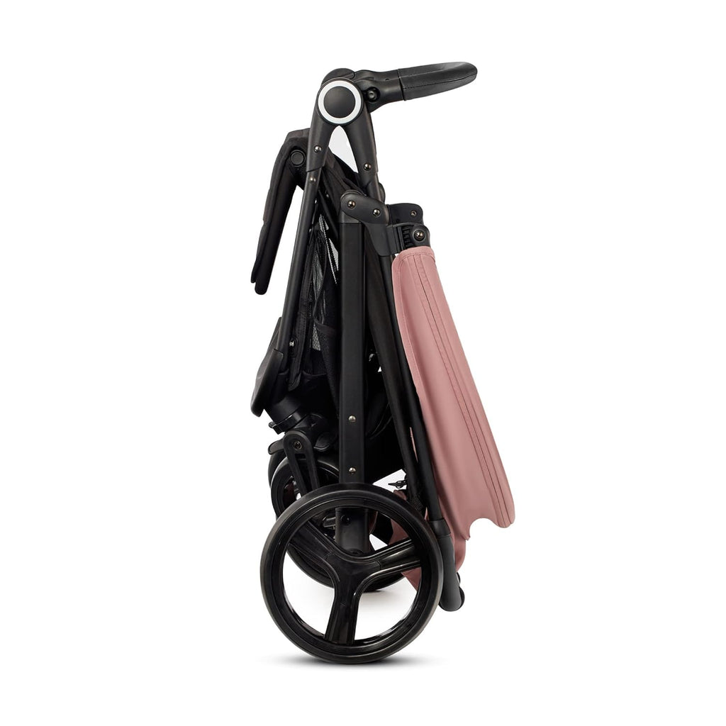 Kinderkraft GRANDE PLUS Kinderkraft buggy von Geburt bis 22 kg, Zusammenklappen mit einer Hand, Liegeposition, großes Verdeck mit Fenster, alle 4 Räder gedämpft, geräumige Sitz, Grau