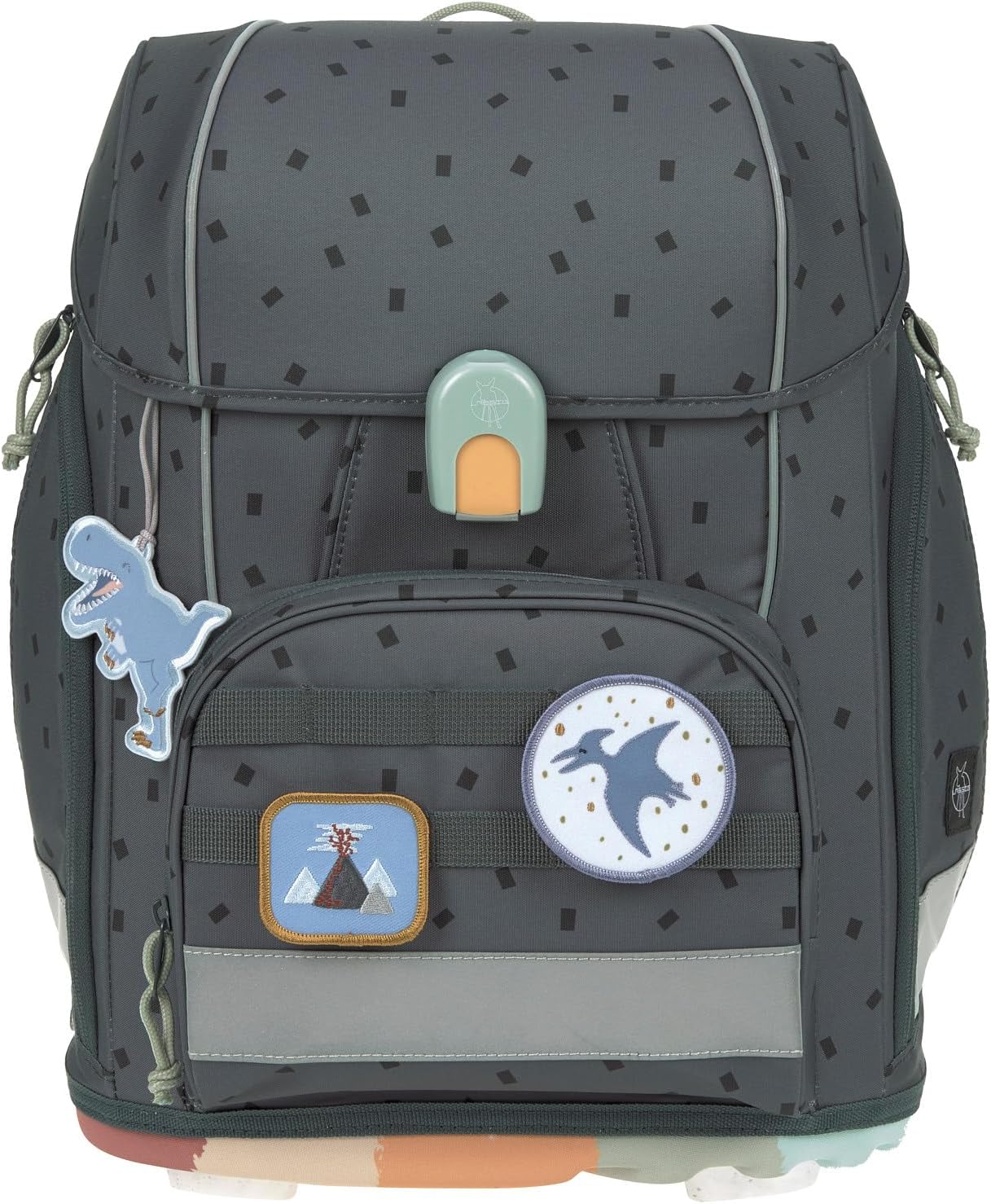 LÄSSIG 7-teiliges Schulranzen Set Kinder/School Set Boxy Unique Schwarz