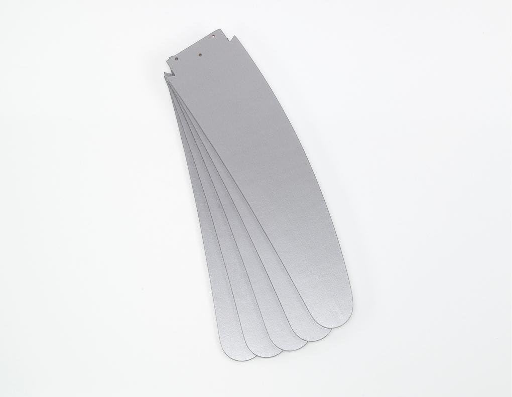 132 cm Deckenventilator Bendan 72220 mit Einzelleuchte und fünf Flügeln, Ausführung in seidenmattem Chrom mit Opalmilchglas