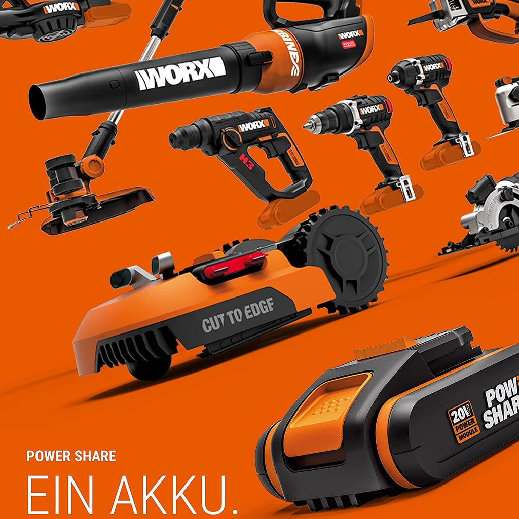 WORX Landroid Vision M600 Mhroboter WR206E.1 für Grten bis 600m - intelligenter Mhroboter ohne Begrenzungskabel – WLAN & Bluetooth – aktive Hindernisvermeidung mit KI-Technologie – APP Steuerung