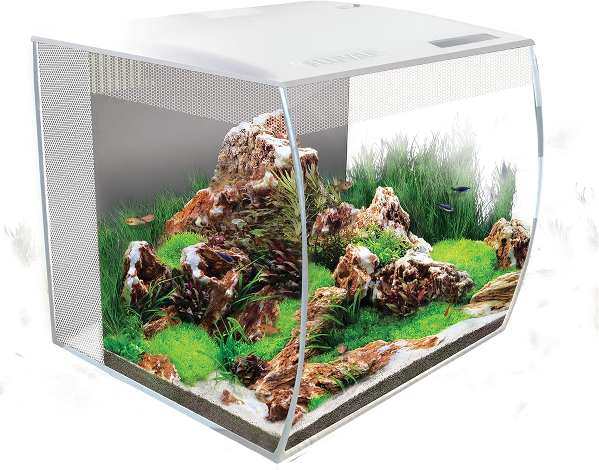 Fluval Flex Aquarium 123L, Süßwasser Aquarium, schwarz