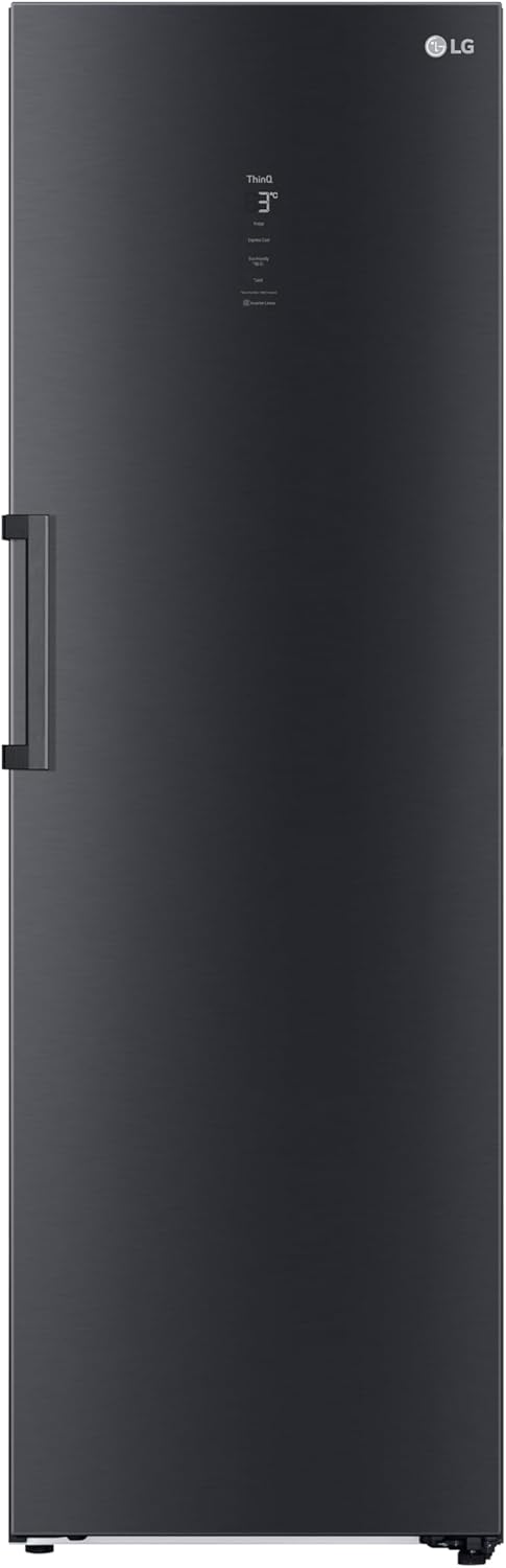 LG GLM71MCCSX, Klasse C, 386 L, Kühlgerät mit Touchdisplay, XXL-Stauraum, DoorCooling+, WiFi - Matte Black