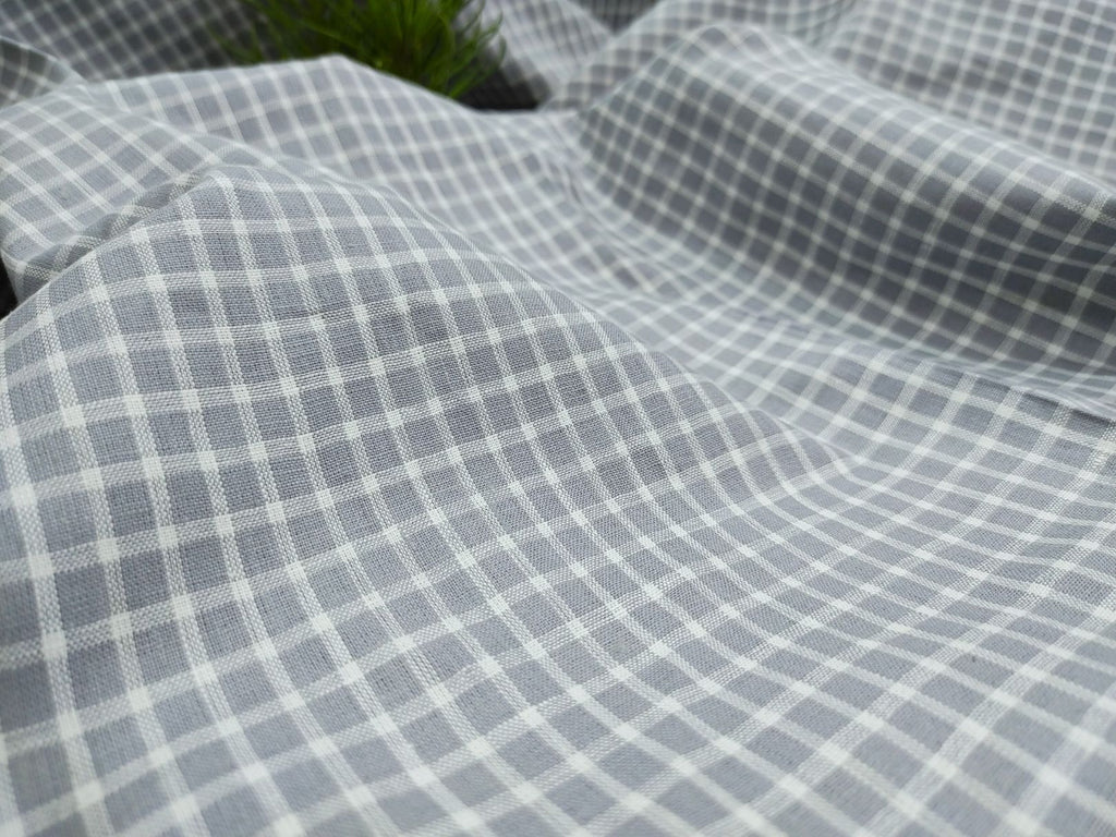 Canhamo Checks ¨C Grey
