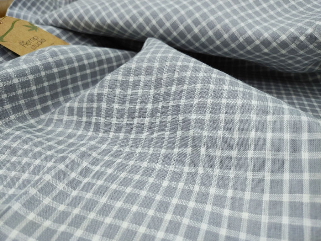 Canhamo Checks ¨C Grey