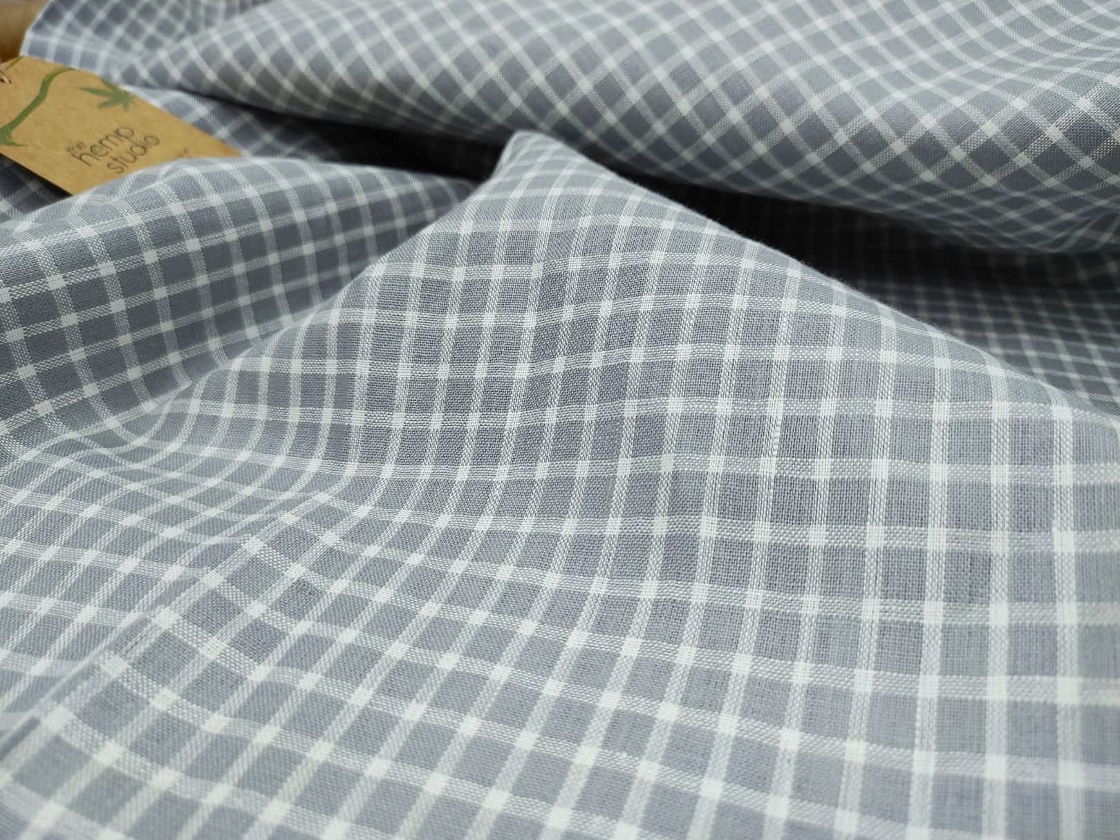 Canhamo Checks ¨C Grey