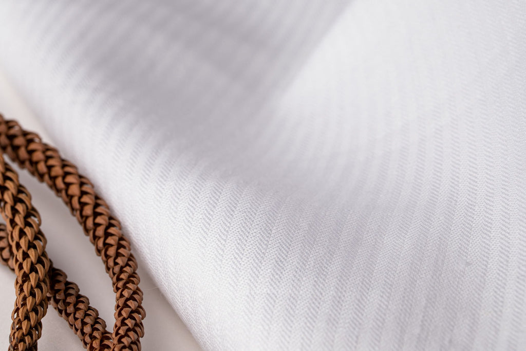 Cannabus ¨C Herringbone White