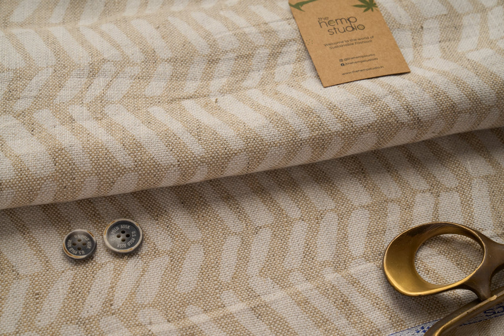 Hemp Natural Eco Prints - Biscotti