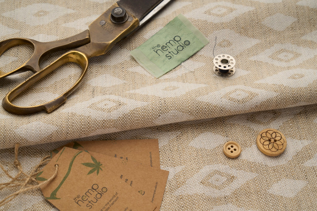 Hemp Natural Eco Prints - Ikkat