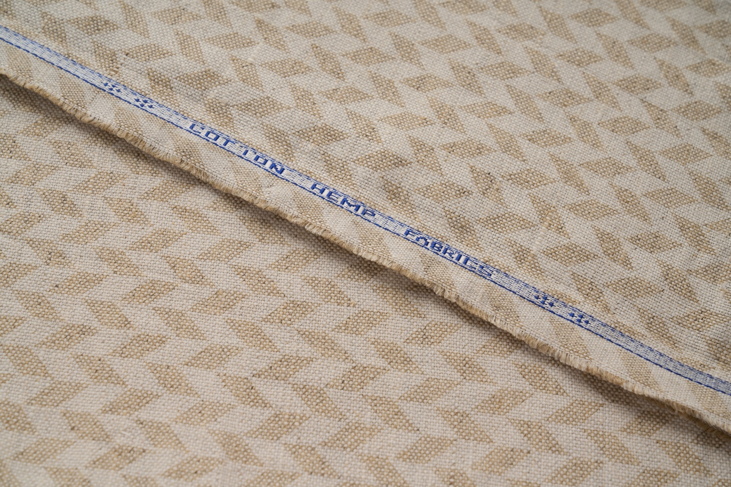 Hemp Natural Eco Prints - Mosaic