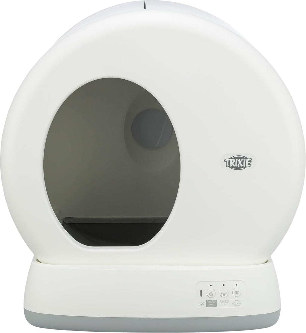 TRIXIE selbstreinigende Katzentoilette 53 x 55,5 x 52 cm – für anhaltende Sauberkeit – praktisches, elektrisches Katzenklo für Katzen ab 1,5 kg / 4 Monaten – leise & sicher - 40040