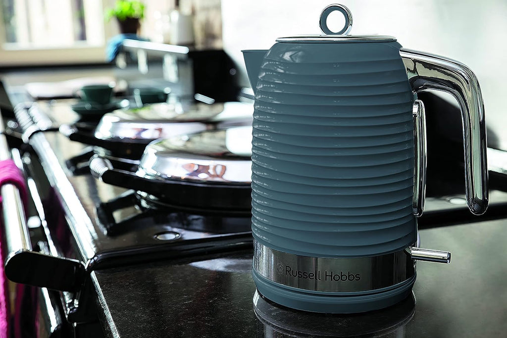 Russell Hobbs Inspire Grey Frühstückset Toaster, Wasserkocher und Kaffeemaschine