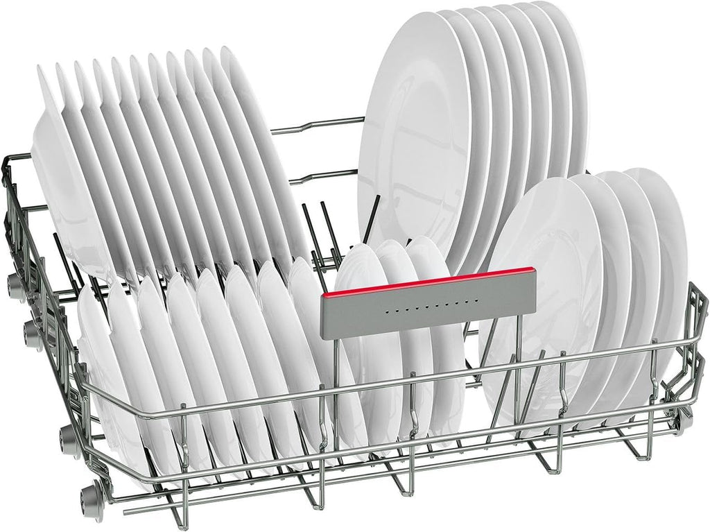 Bosch SMU4ECS28E, Serie 4, Smarter Unterbau-Geschirrspüler 60 cm, Besteckschublade, Spülmaschine Made in Germany, besonders Leise, Extra Trocknen, schneller sauberes Geschirr, Ferndiagnose, Edelstahl