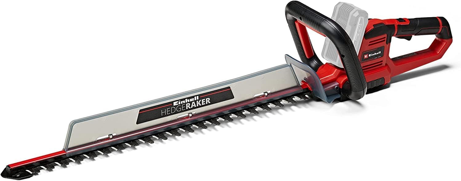 Einhell Akku-Heckenschere GE-CH 18/60 Li-Solo Power X-Change (18 V, 60 cm Schnittlnge, 22 mm Zahnabstand, drehbarer Handgriff, inkl. Schnittgutsammler, ohne Akku)