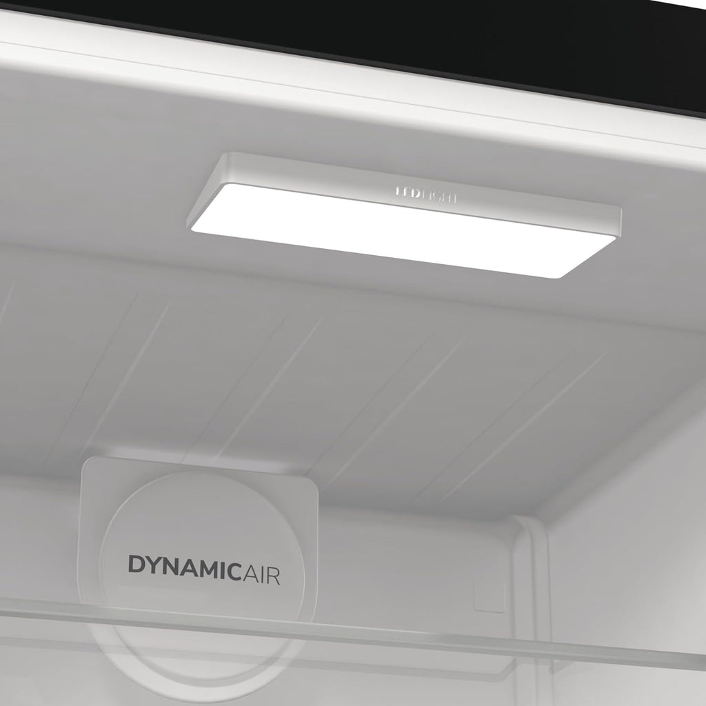 Gorenje R 619 DAXL6 Kühlschrank/AdaptTech/FreshZone/Schnellkühlfunktion/Umluft-Kühlsystem/LED Display / 398l / 185cm / EEK D/Edelstahl