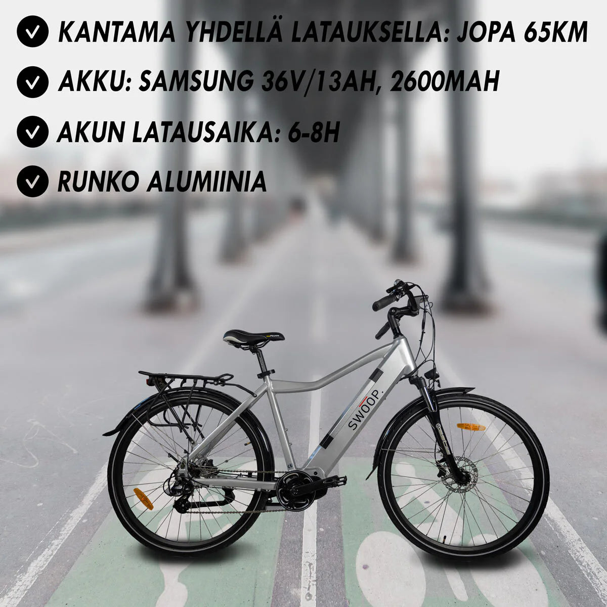 Swoop Elektrofahrrad Hybrid, Mnner 28